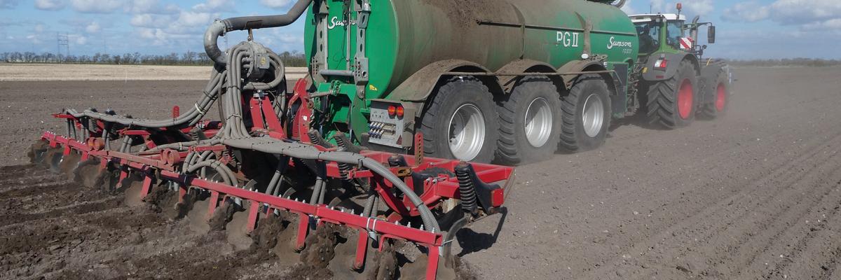 bemesten bouwland met VF banden 