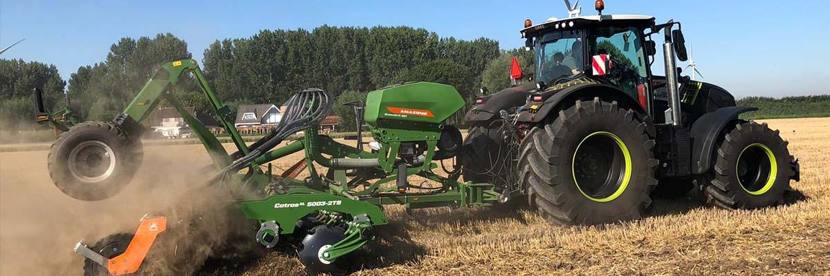 Claas Axion 810, amazone 