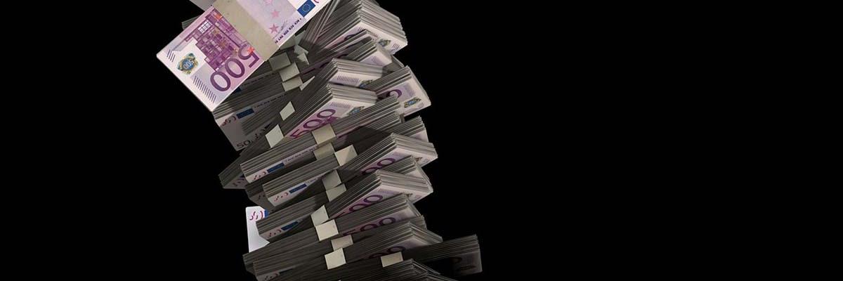 geld, stapel, euro, rente 