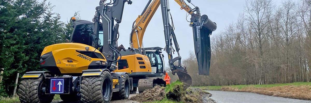 Minekus, Zuidland, waterschap, bevers, watergang, sloot, kraan, 2022