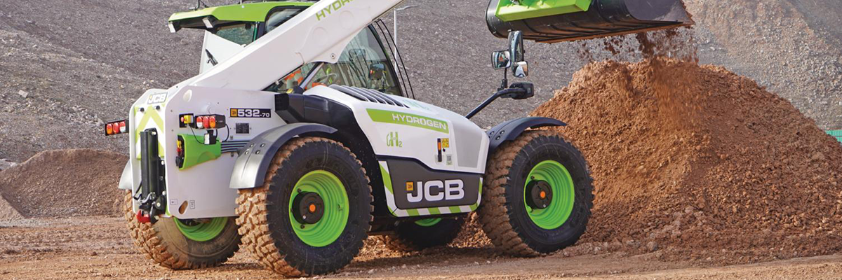 JCB, voorpagina Grondig 2 2023, waterstof, verreiker
