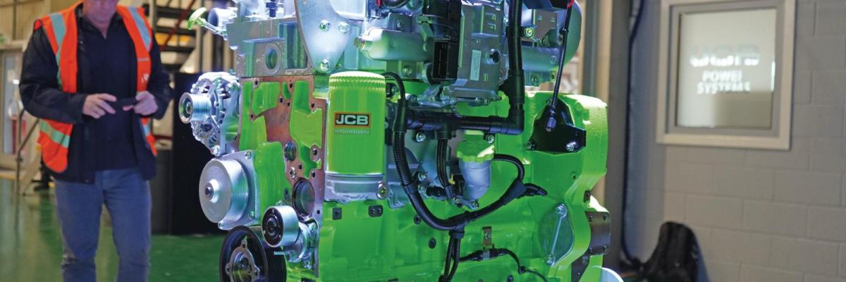 jcb waterstof moter