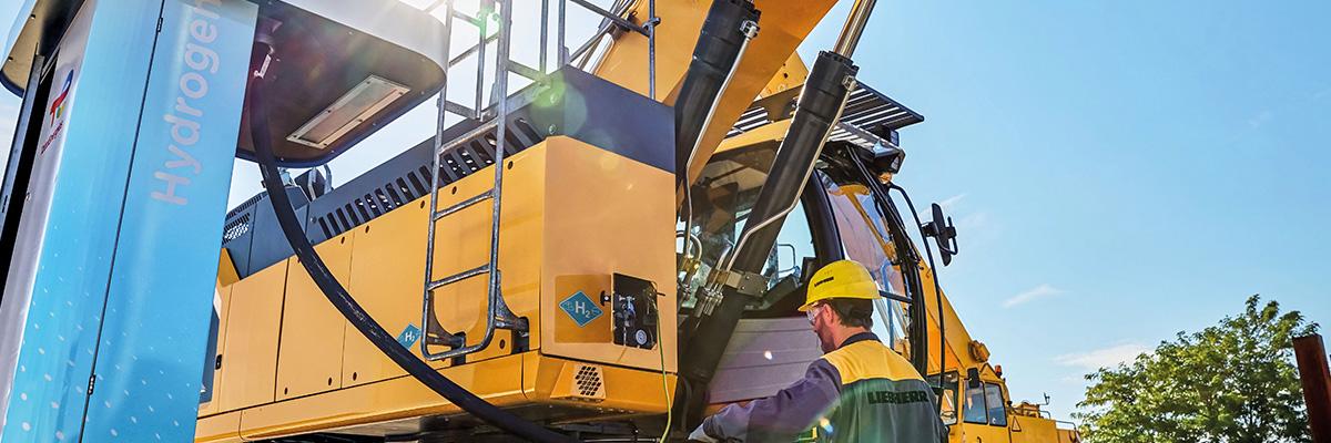 Liebherr, waterstofmotor, grondig 3, 2023