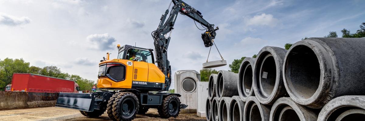 Hyundai HW 100 A mobiele graafmachine