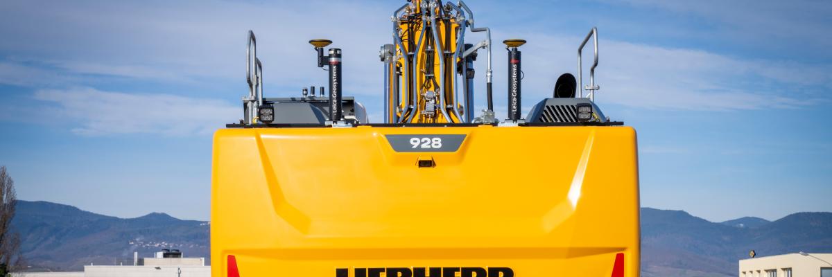 leica op Liebherr graafmachine 