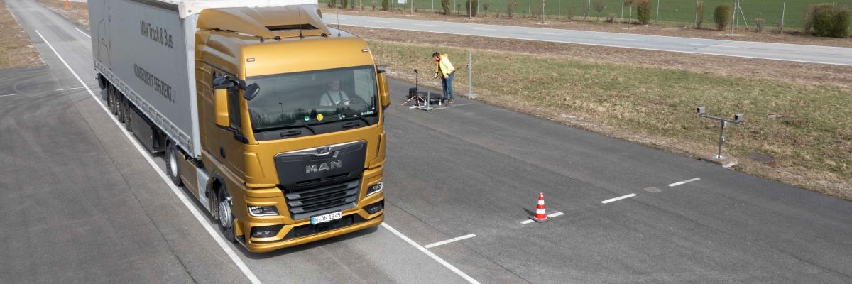 MAN geluidsmeting elektrische truck 
