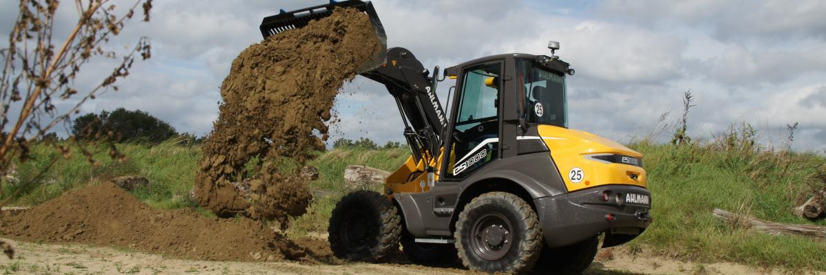 Ahlmann eS 1000 elektrische zwenklader 