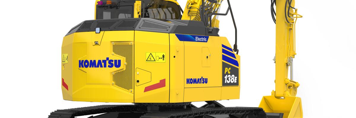 komatsu elektrische graafmachine