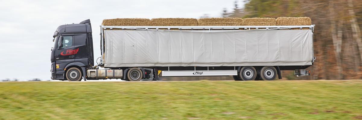 Fliegl, balentransport oplegger  