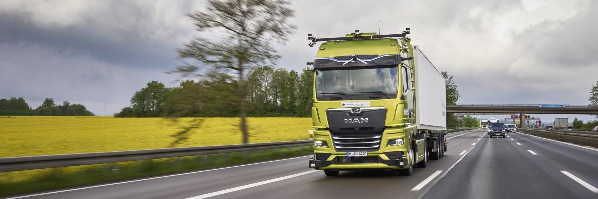 MAN automation autonome truck getest op duitse A9