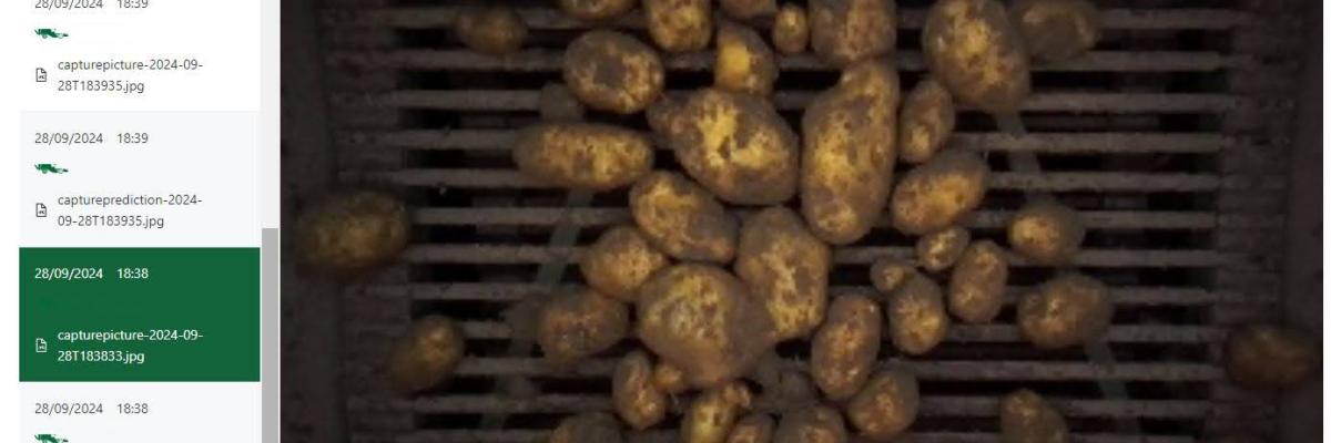 AVR aardappelgrootte scannen