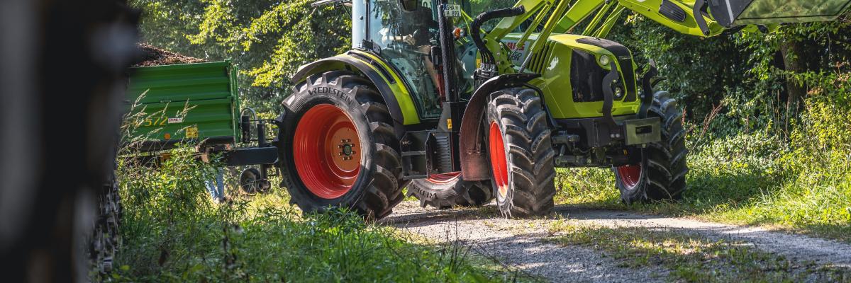 Vredestein Traxion op Claas Axion