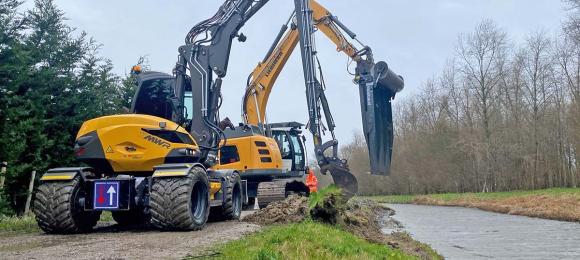 Minekus, Zuidland, waterschap, bevers, watergang, sloot, kraan, 2022