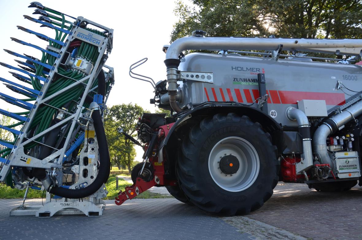 Bomech sleepvoetbemester afzetten.