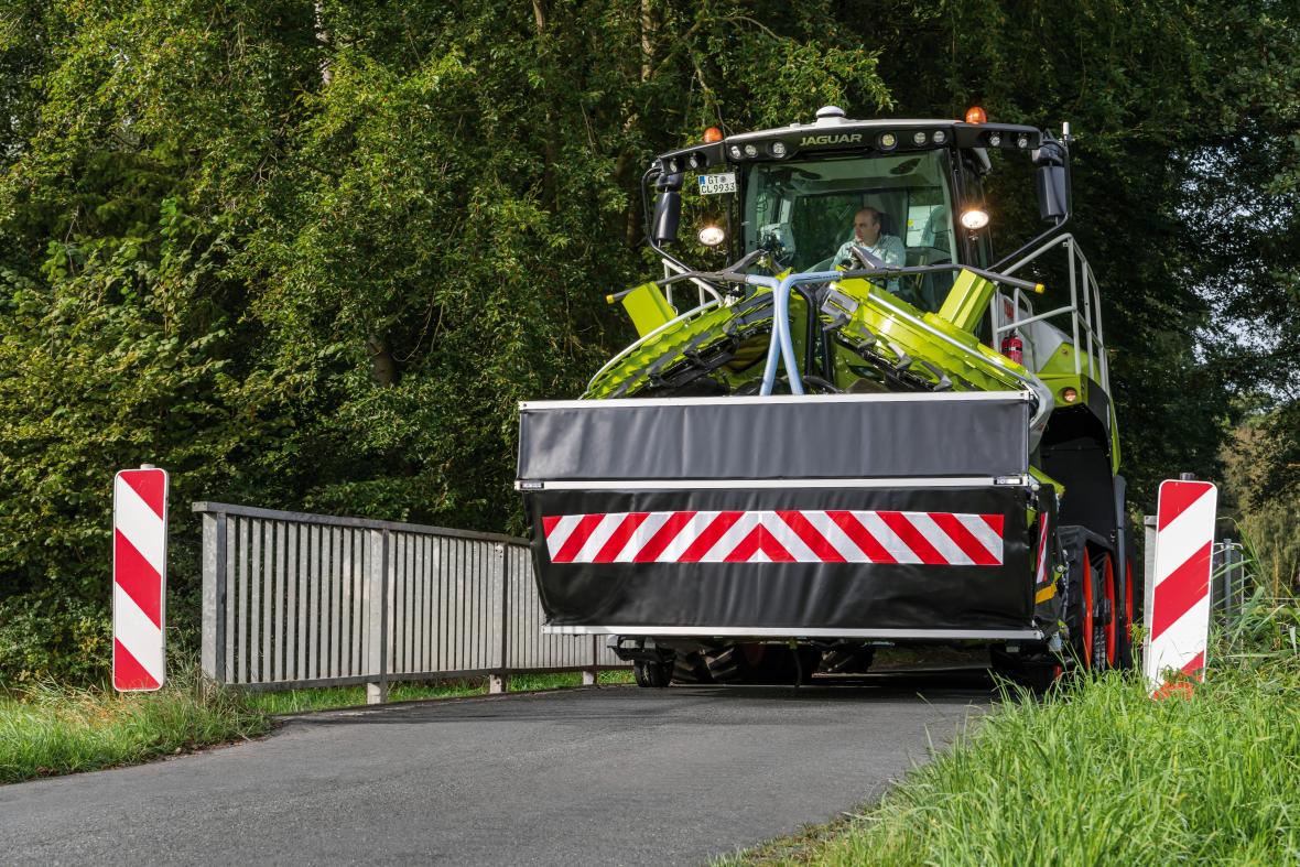 CLaas Orbis met transportbeveiliging 