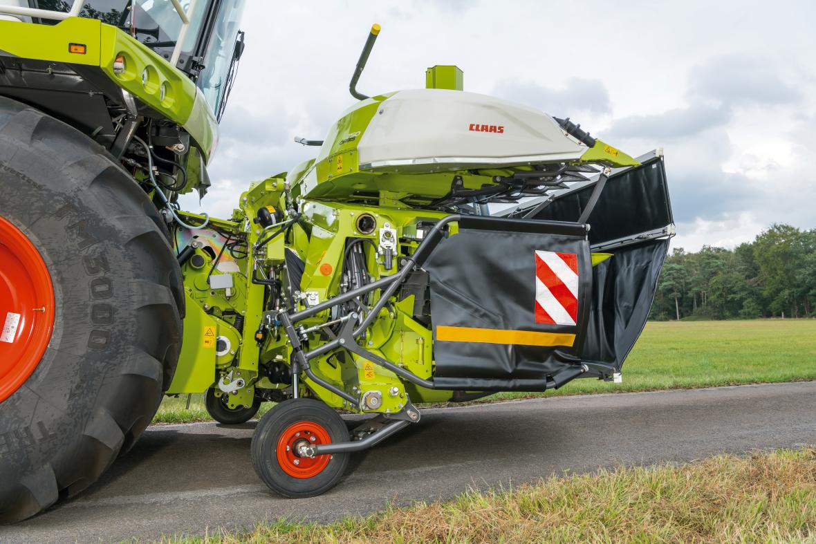 Steunwiel voor tanspor Claas Orbis  maisbek