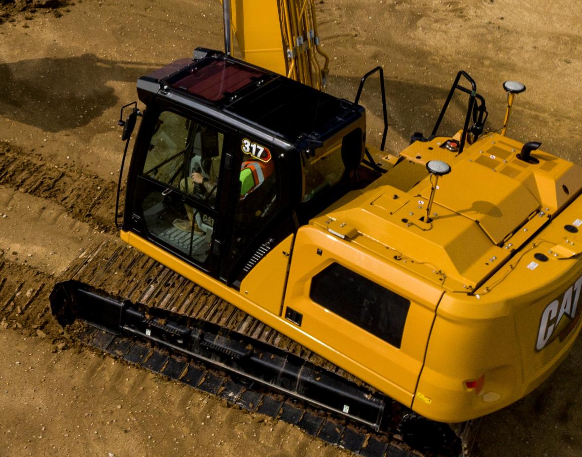 cat 317 cabine 