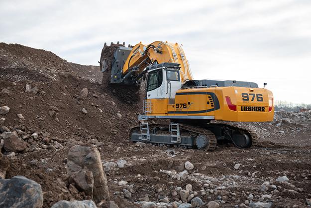 Liebherr R 976 e elektrische graafmachine