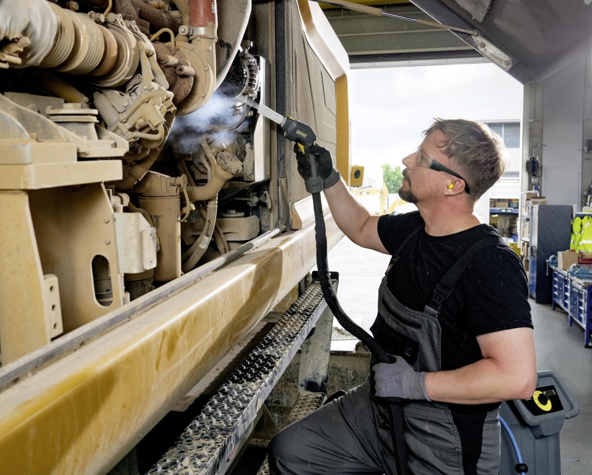 karcher droogijs reinigen