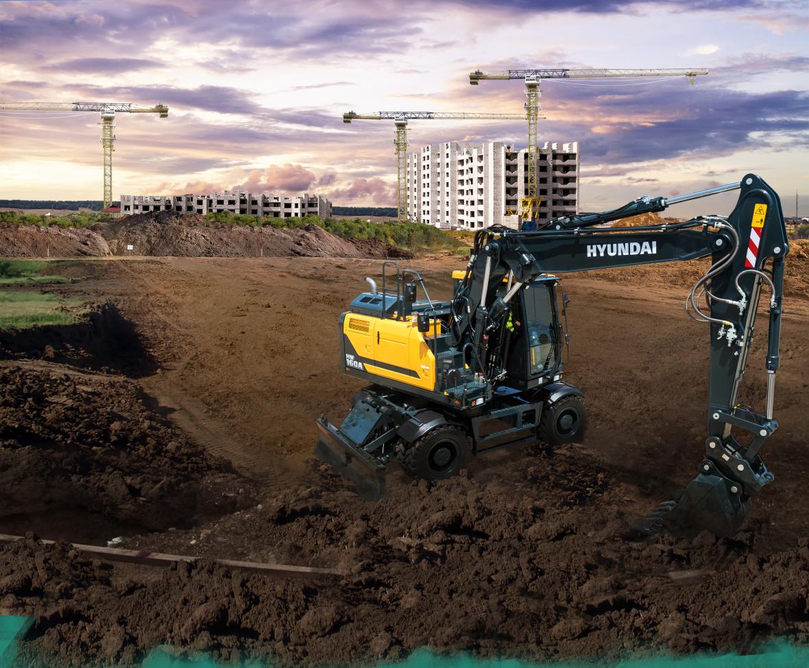 Hyundai HW 160 serie A stage V mobiele graafmachine