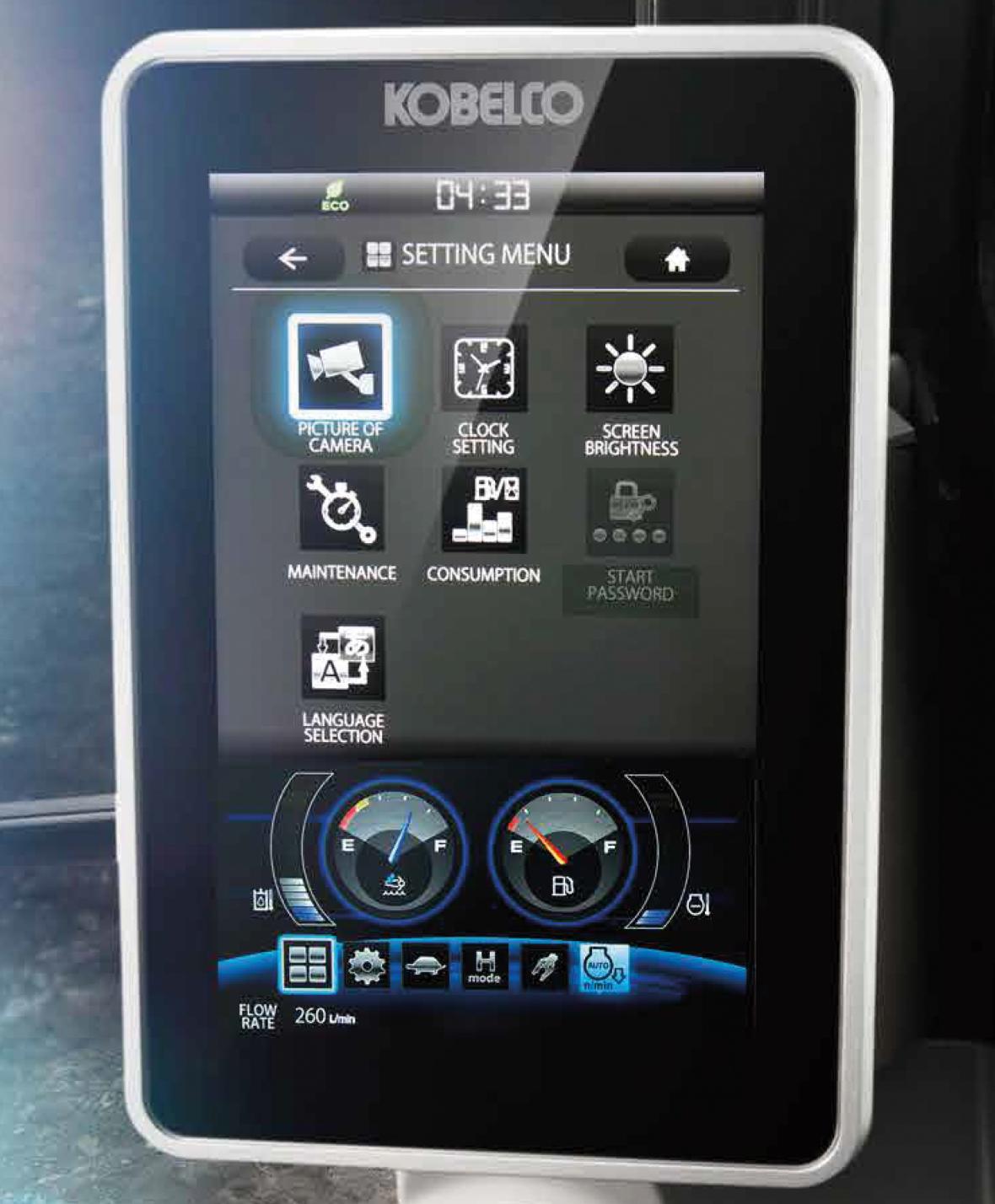 Kobelco touchscreen SK210-11 rupsgraafmachine 