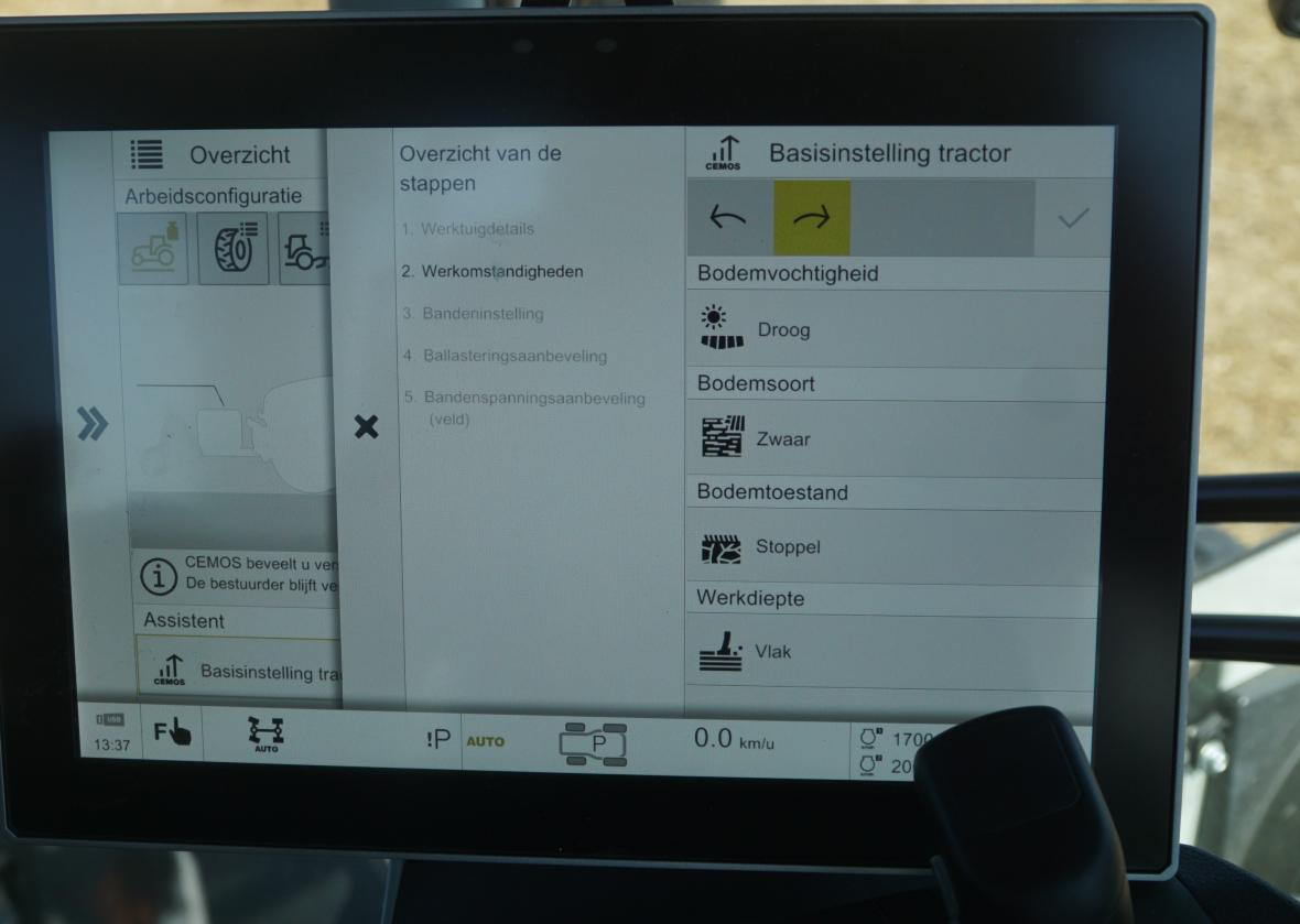 Claas Cemos scherm 