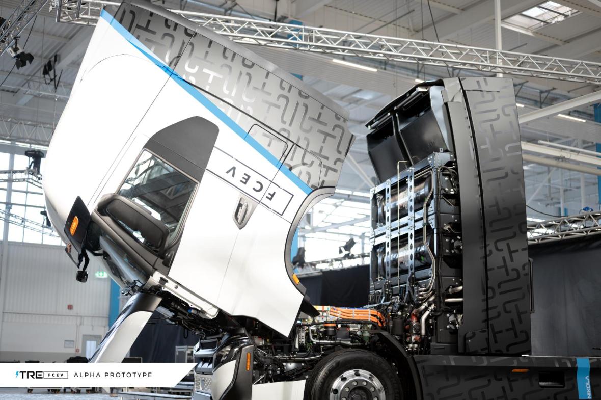Nikola elektrische truck met brandstofcel