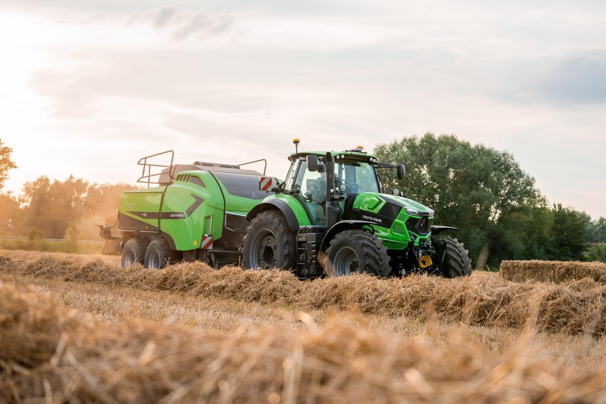 Deutz Fahr 6 serie balen persen  