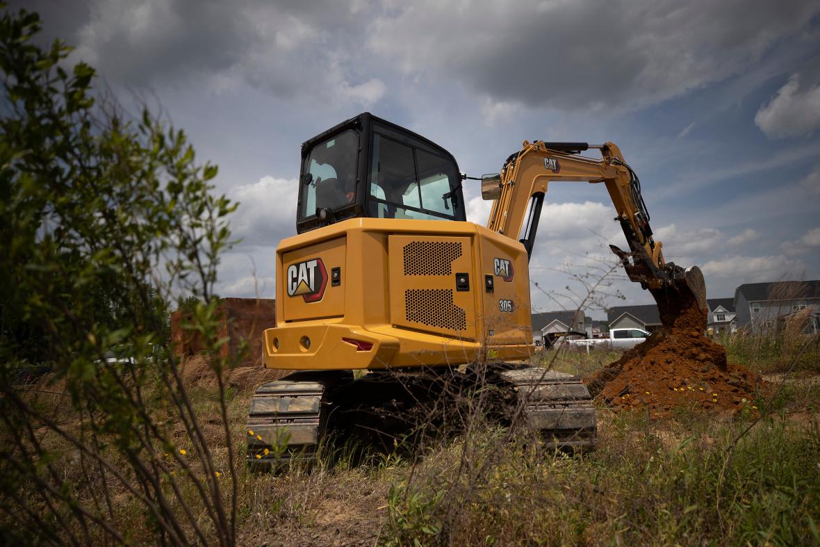 Cat 305 minigraafmachine Next Gen