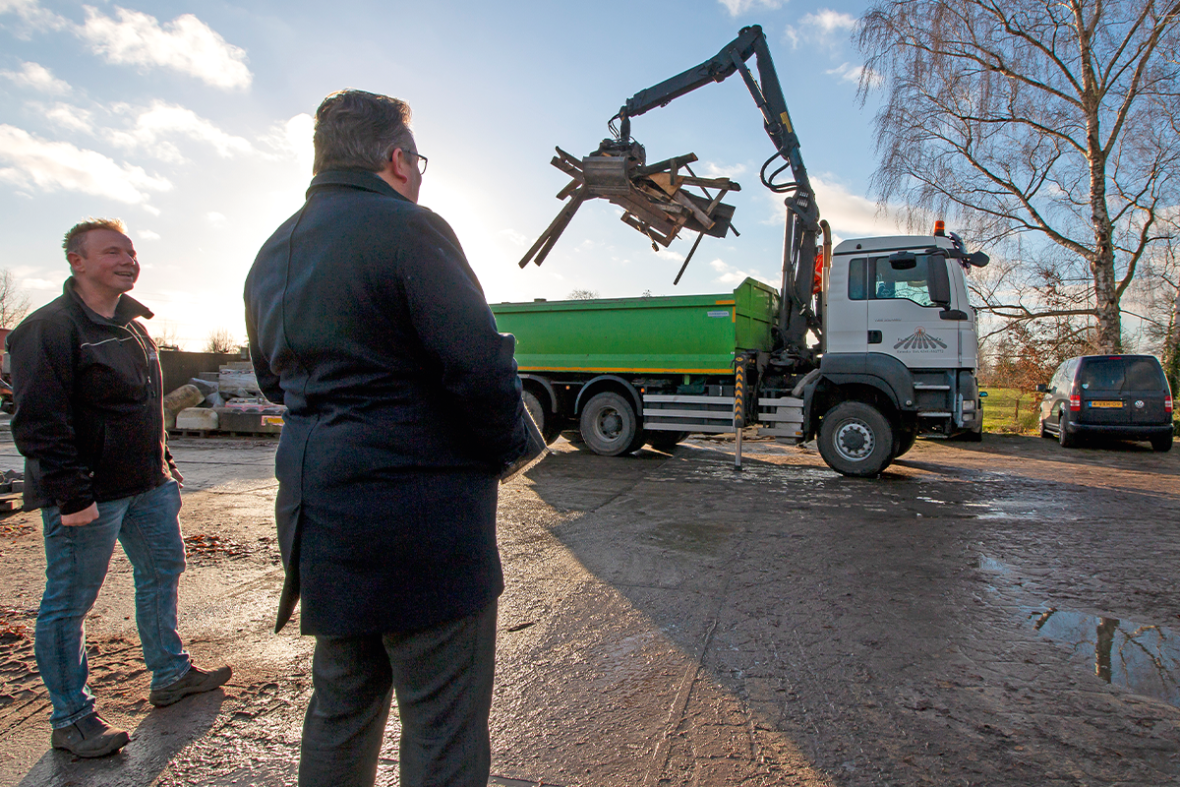 Ondernemer met gemeente