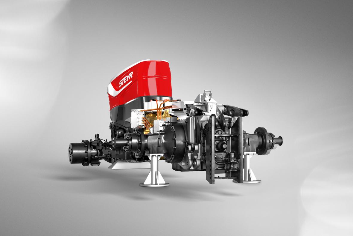 Steyr Hybrid drivetrain concept.
