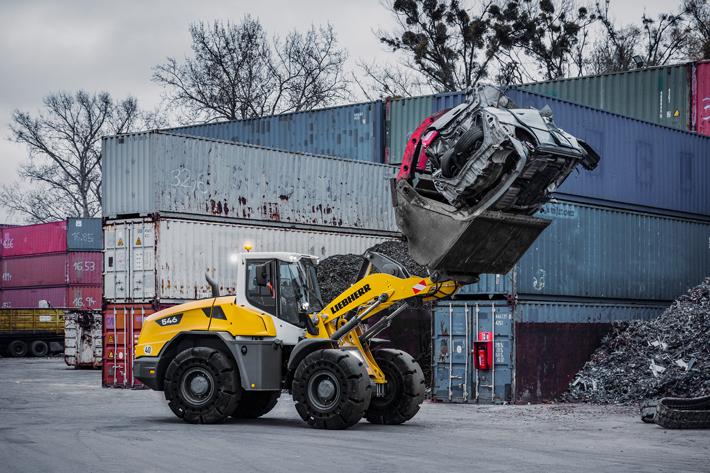 liebherr wiellader recycling 