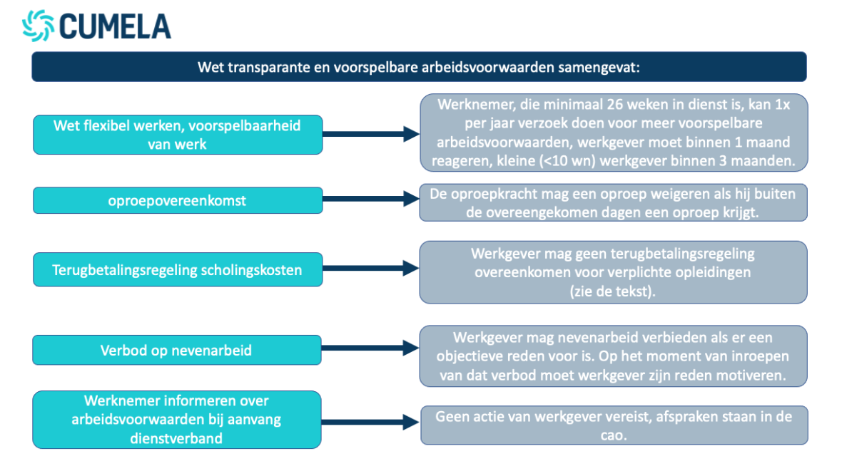 Beslisboom transparante arbeidsvoorwaarden