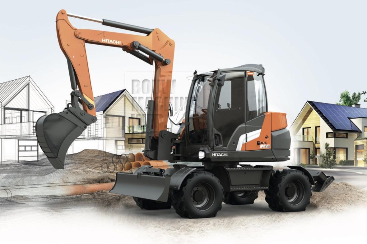 Hitachi ZX 95 W mobiele graafmachine 