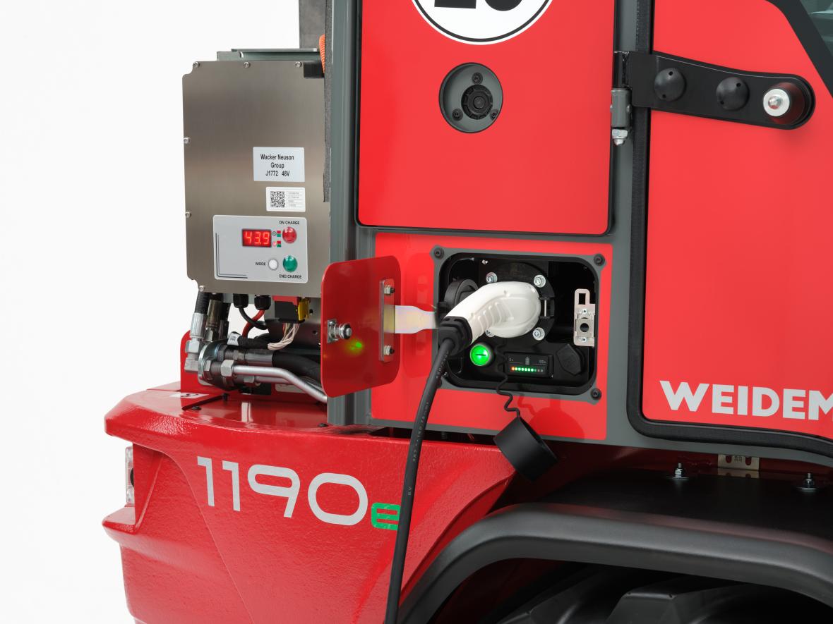 weidemann batterijpakket en opladen