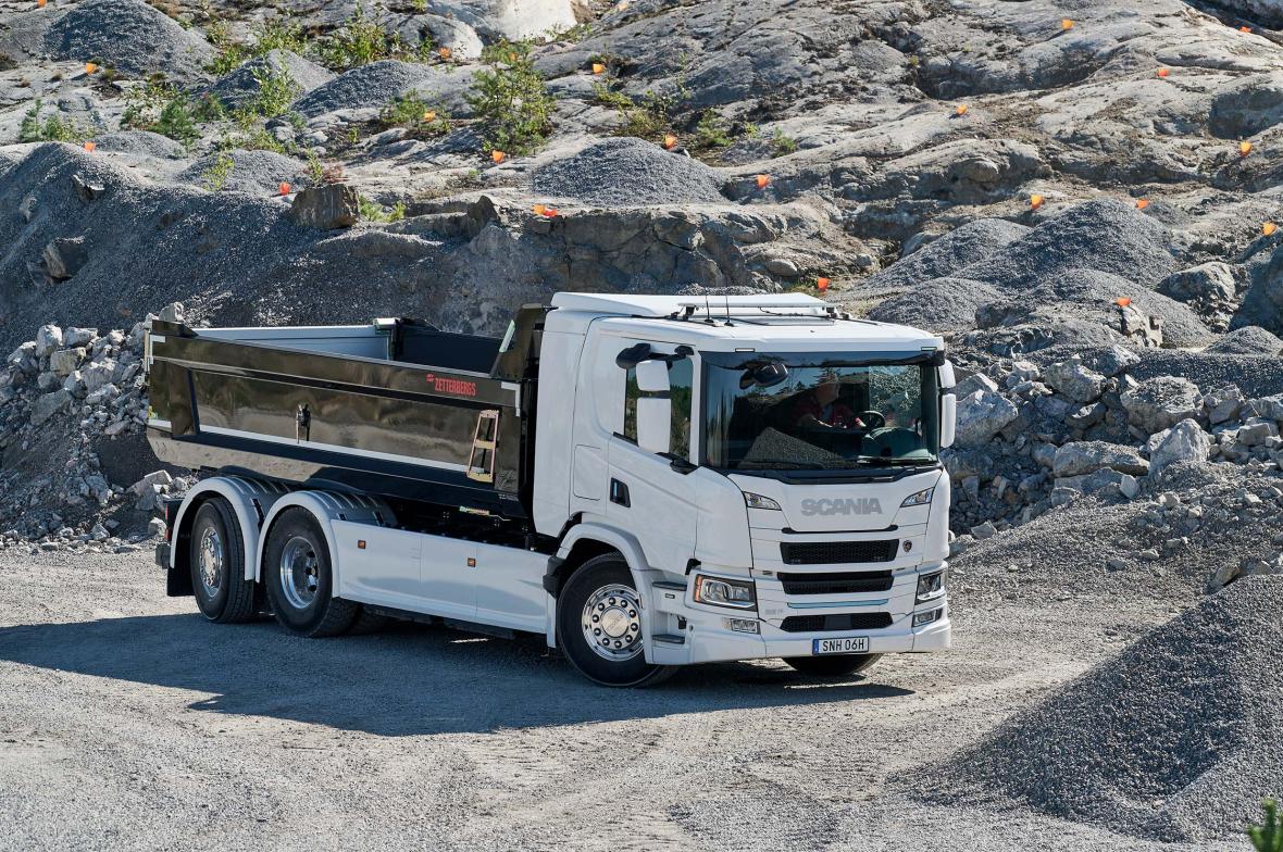 Scania BEV kipper
