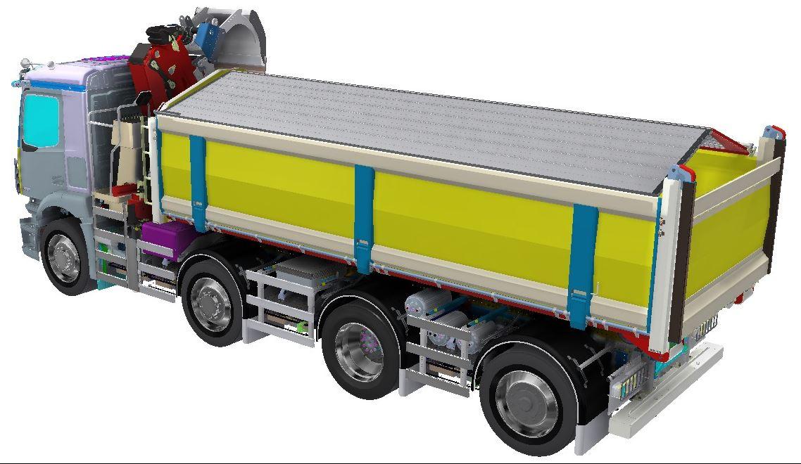 veldhuizen trucks 8x2 elektrische truck
