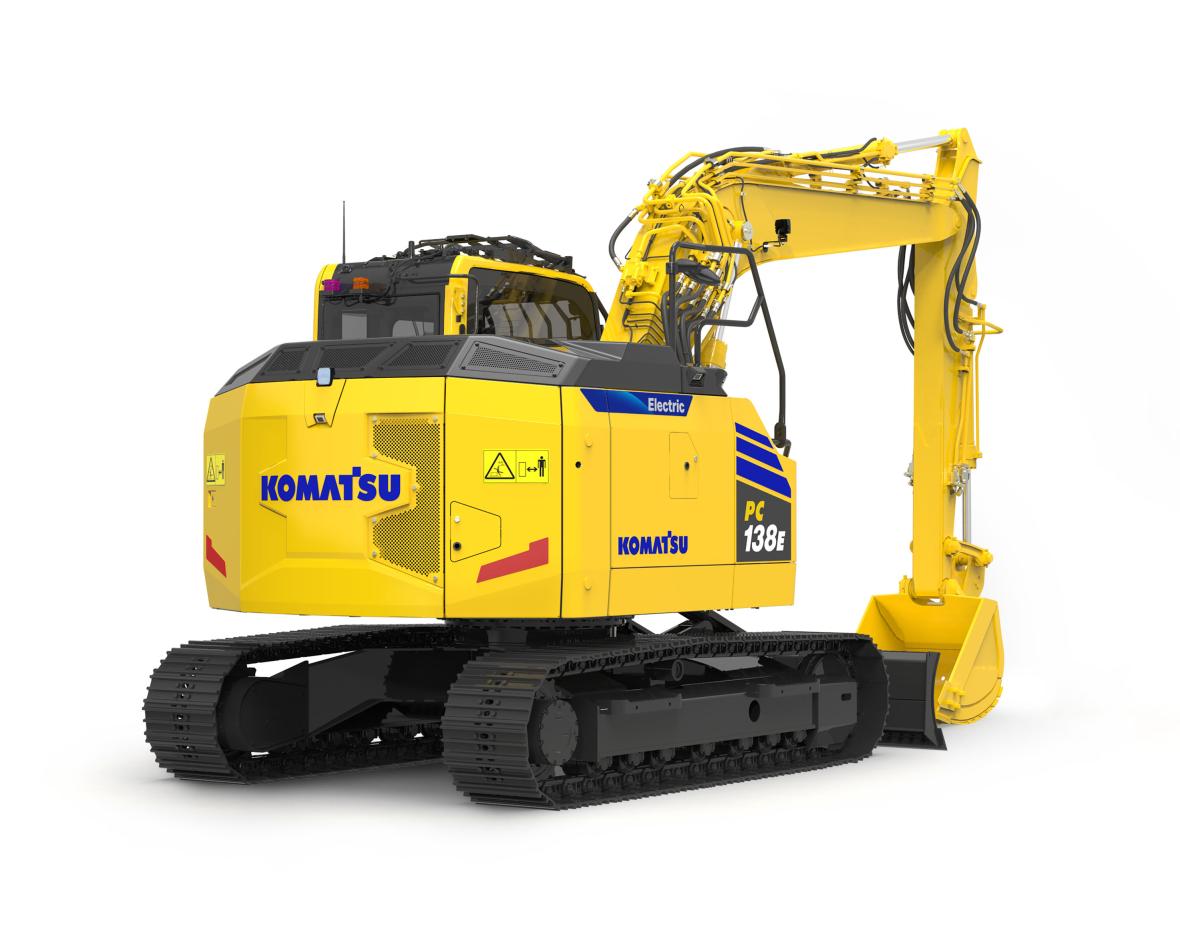 komatsu elektrische graafmachine
