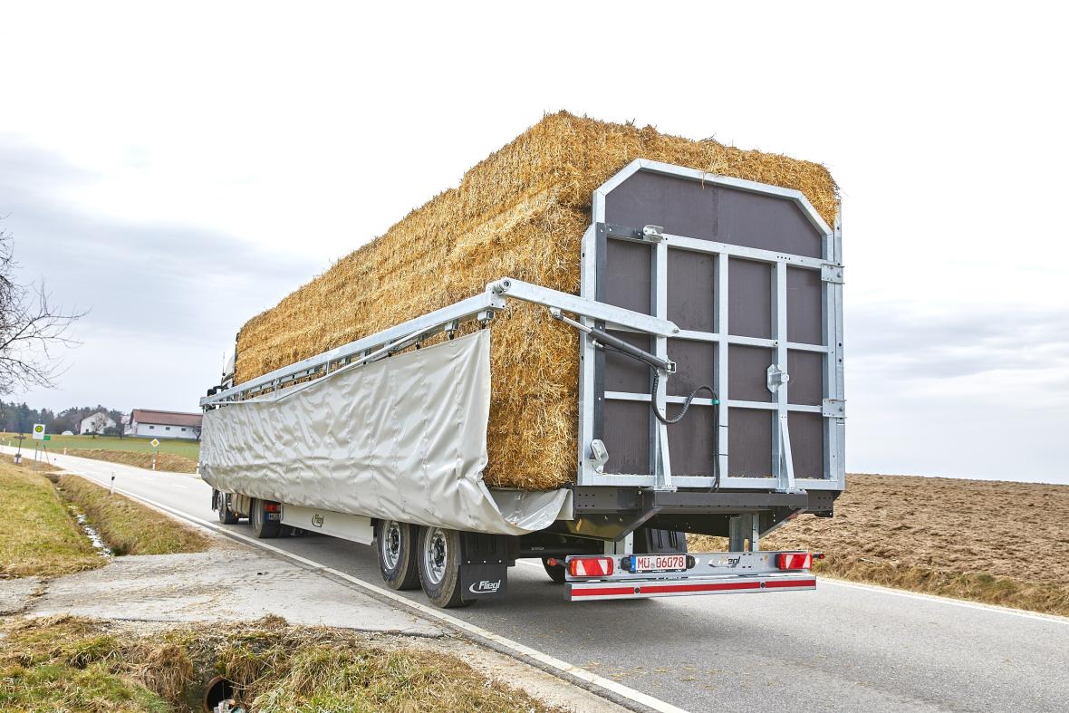 Fliegl, balentransport oplegger  