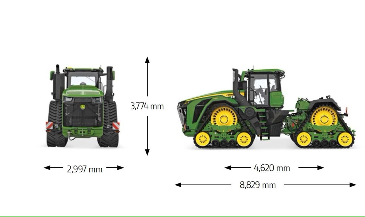 john deere 9RX kniktrekker