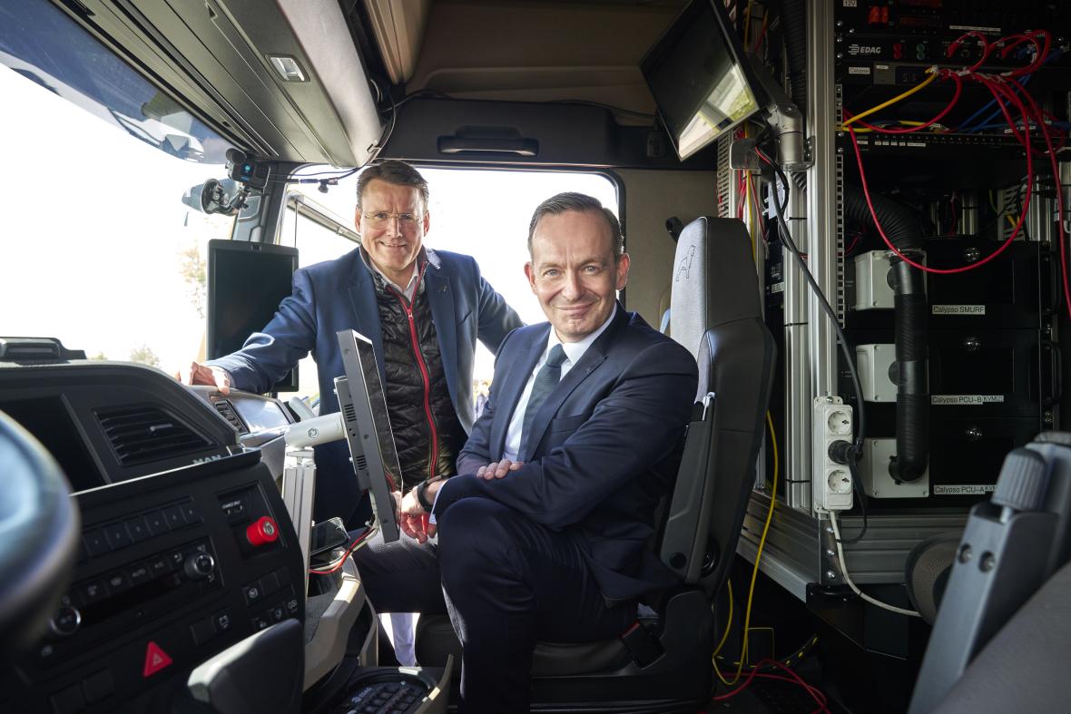MAN automation autonome truck getest op duitse A9