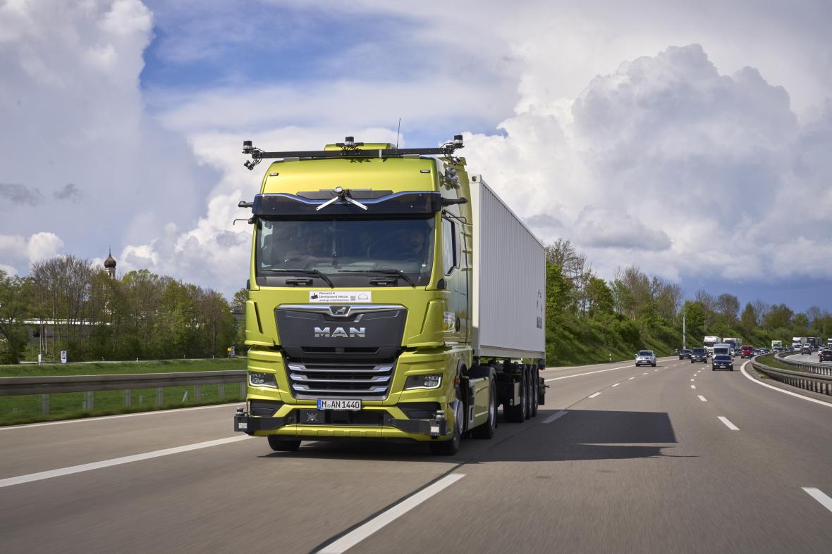 MAN automation autonome truck getest op duitse A9