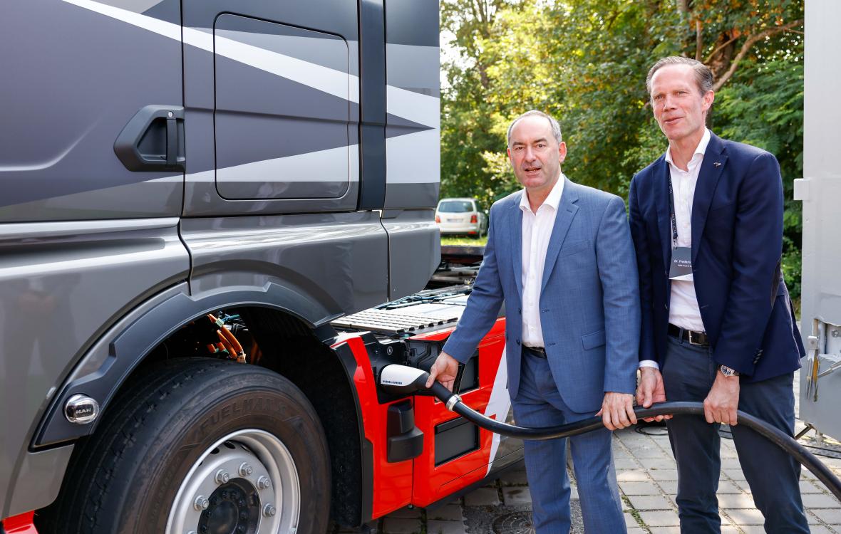MAN opladen elektrische truck