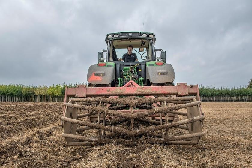 Vlastuin omkeerinrichting op John Deere 