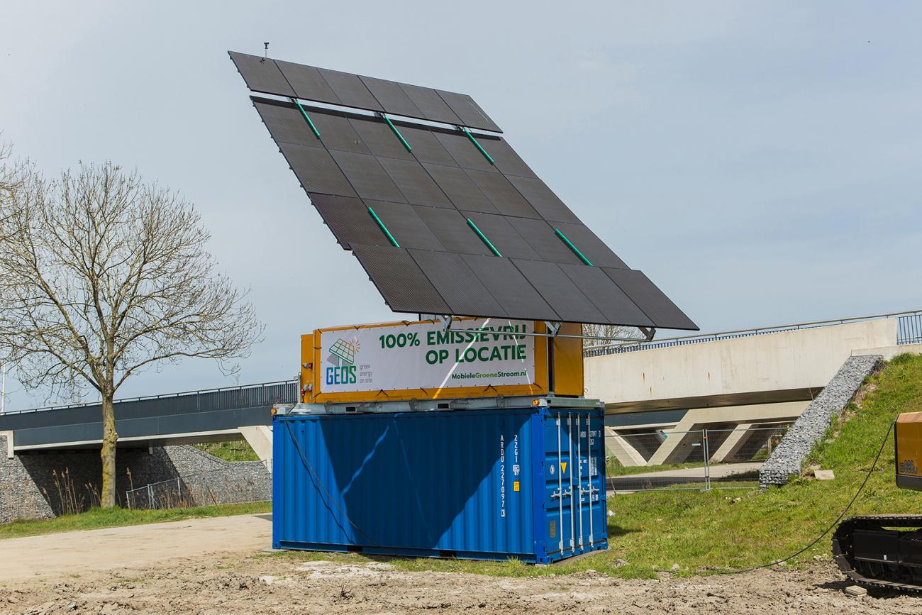 kemp, de zonnekoning mobiele groene stroom