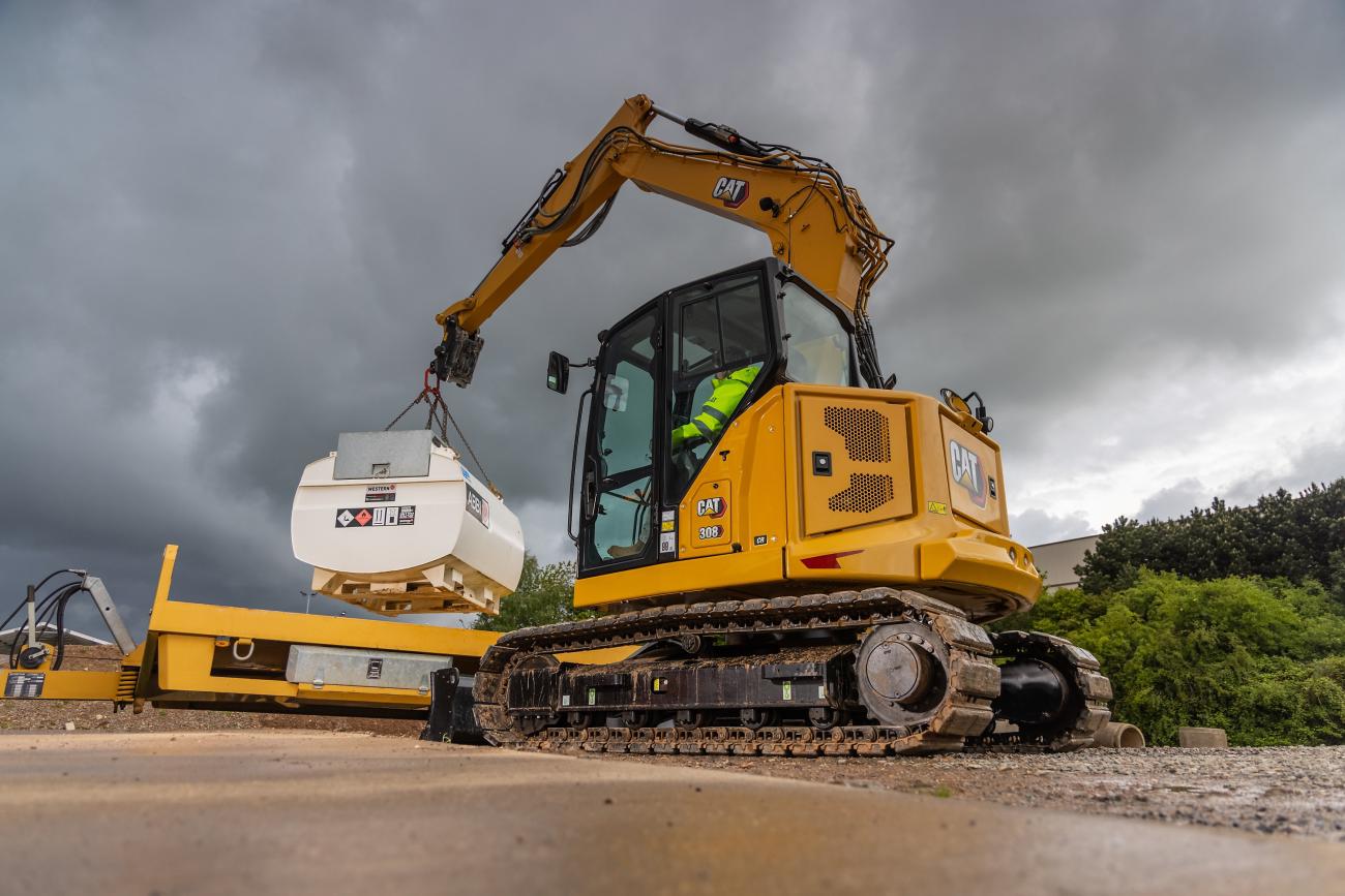 Cat 308 CR Fixed boom midigraafmachine