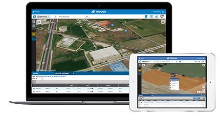 Topcon Sitelink scherm