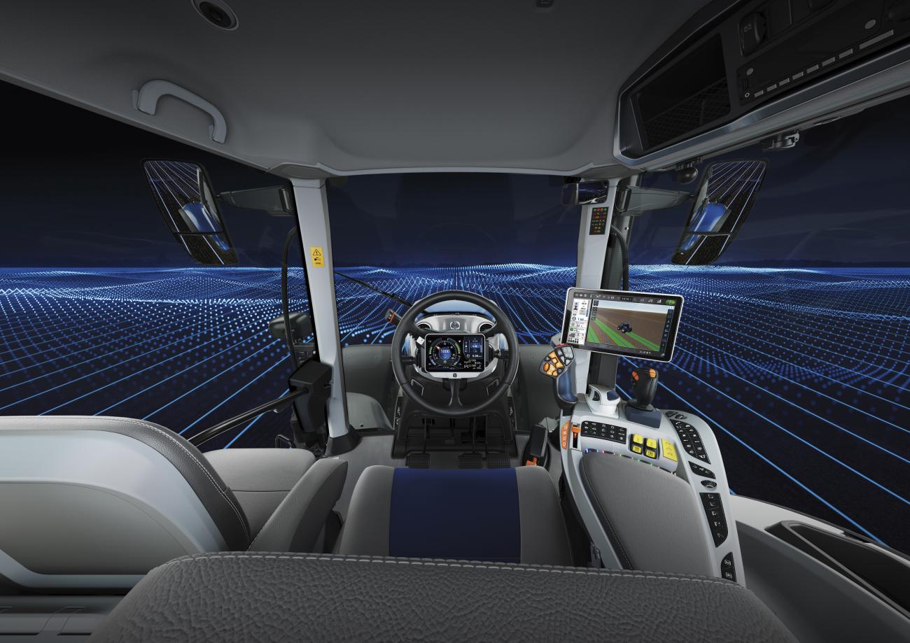 New Holland T7 HD cabine Interieur 