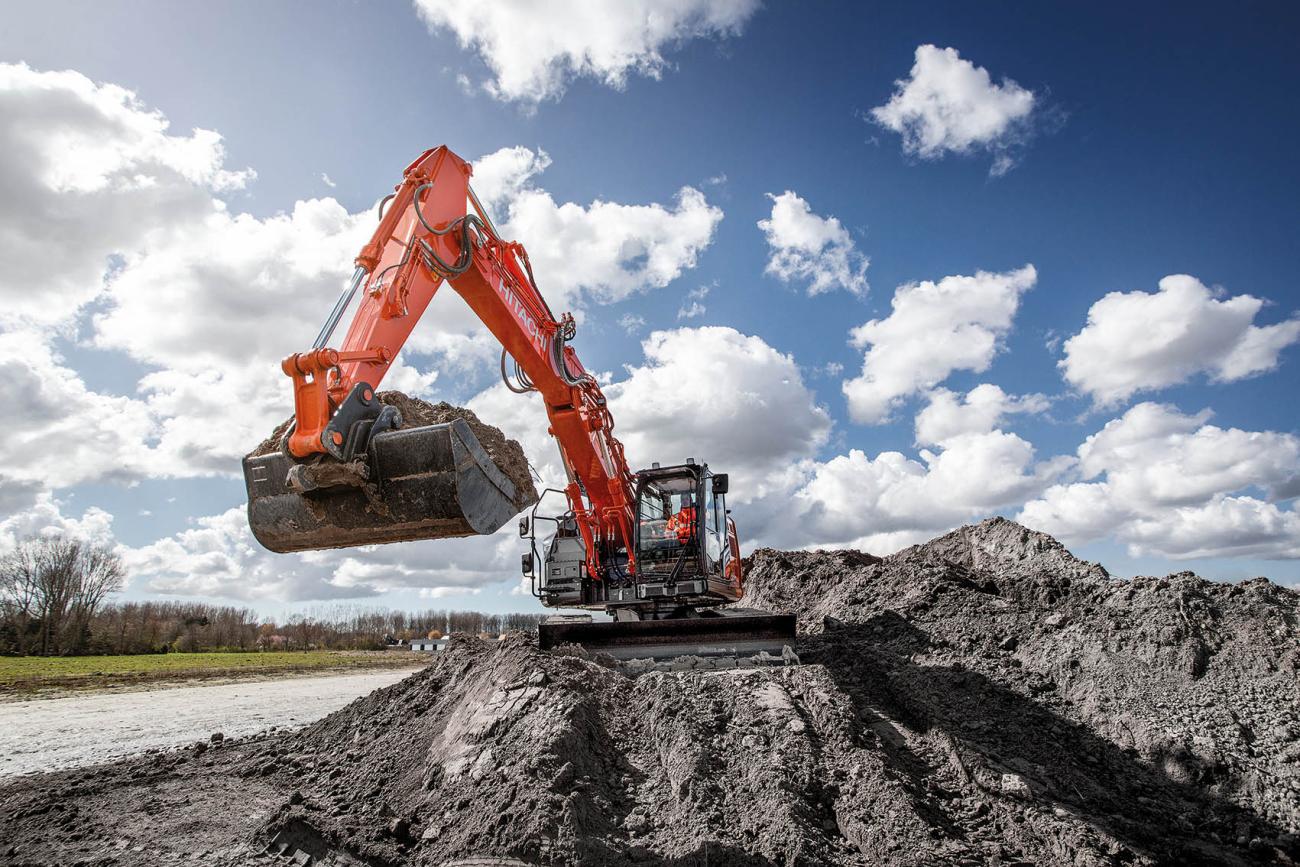 Hitachi zx 225 ruspgraafmachine 