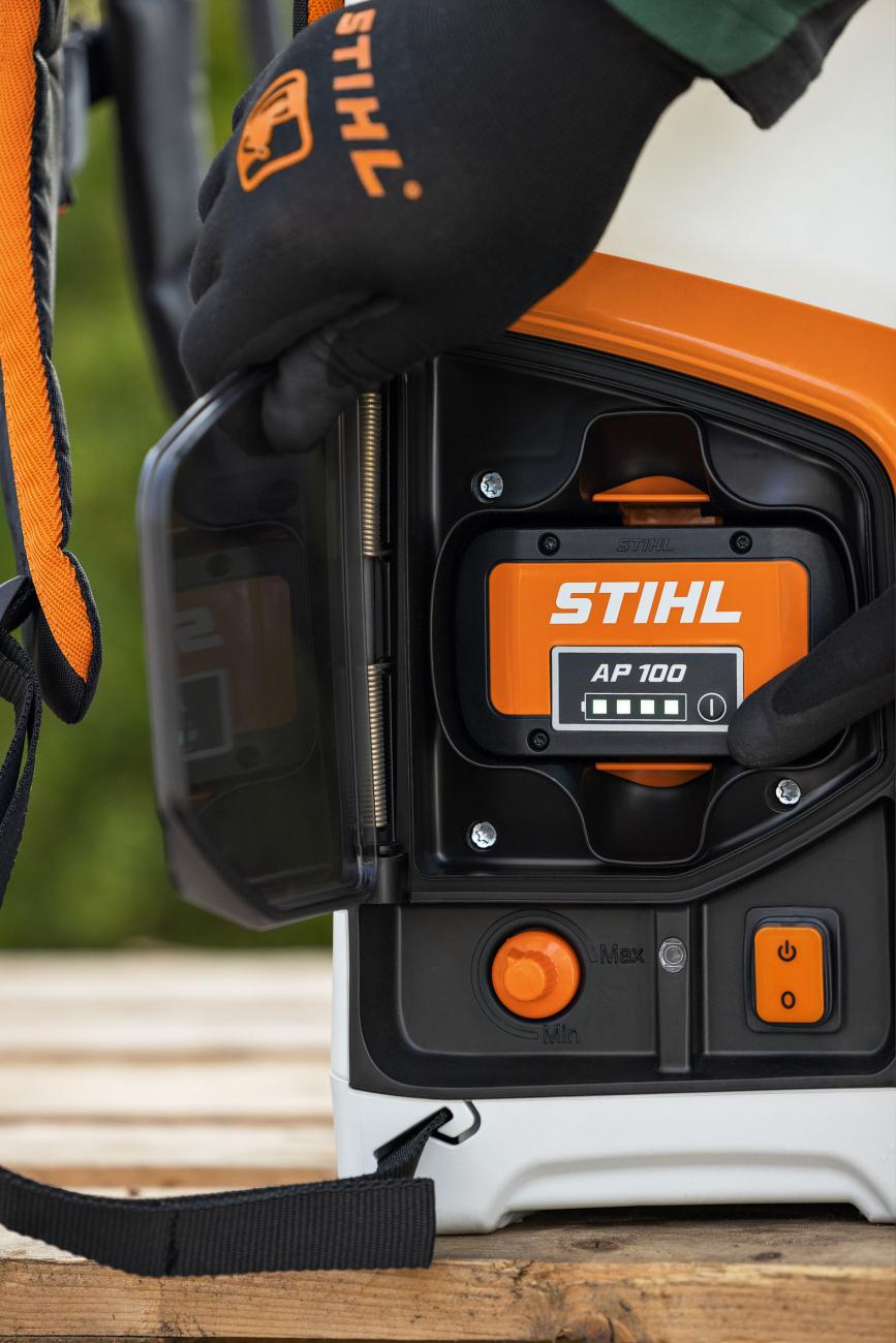 stihl batterij in acccurugspuit